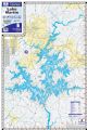 Lake Martin, Alabama Waterproof Map (Kingfisher)