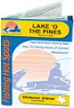 Lake O' the Pines, Texas Waterproof Map (Fishing Hot Spots)