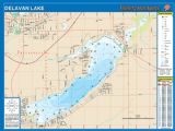 Delavan (Walworth County), Wisconsin  Waterproof Map (Fishing Hot Spots)