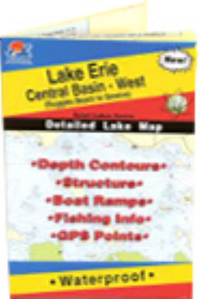 Fishing Hot Spots Map Lake Erie Central Basin - West L 295 for