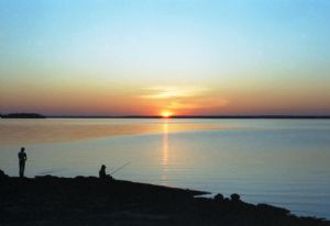 Sunset fishing