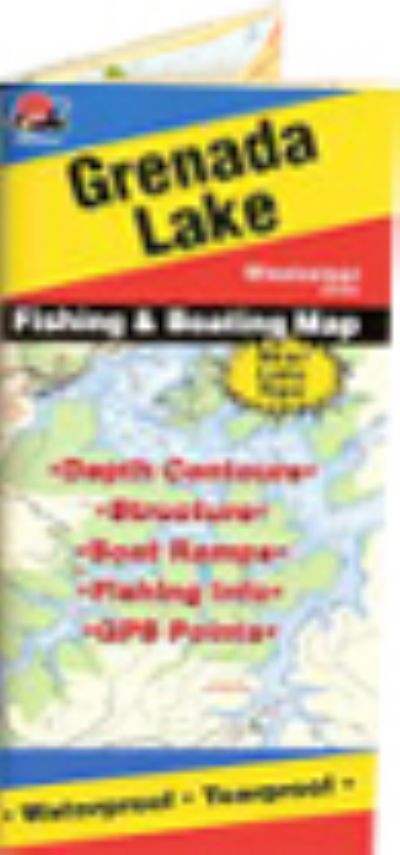 Grenada Lake, Mississippi Waterproof Map (Fishing Hot Spots)