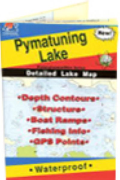 Pymatuning Lake - Pennsylvania/Ohio Waterproof Map (Fishing Hot Spots)