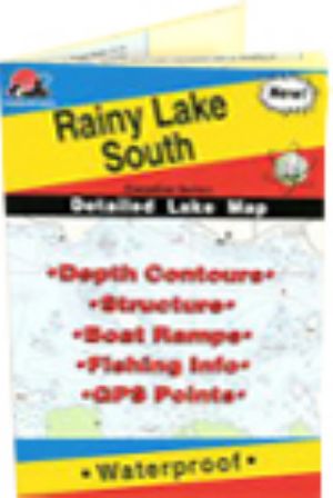 Rainy - South Fishing Map, Lake (includes Black Bay Fishing Map