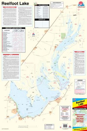 Reelfoot Lake, Tennessee Waterproof Map (Fishing Hot Spots) – Lake Maps