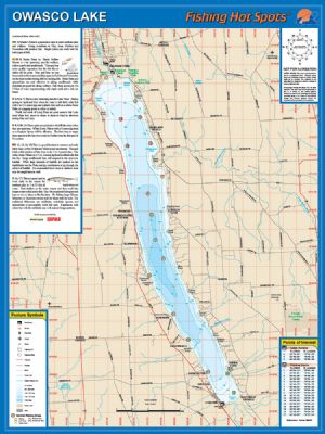 Owasco, New York Waterproof Map (Fishing Hot Spots) – Lake Maps