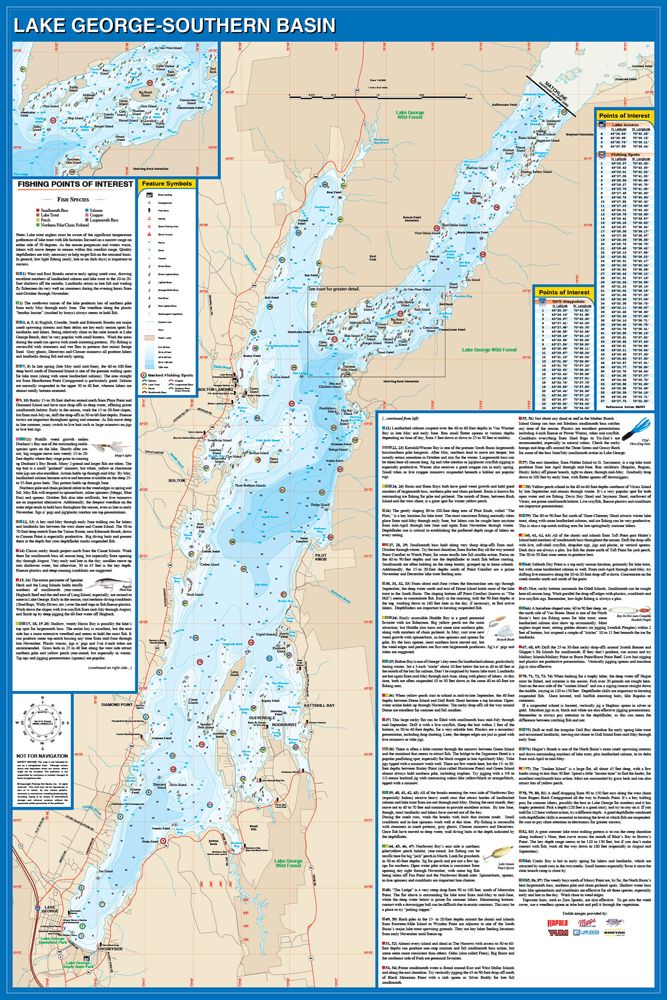 Black Lake (New York) Fishing Map