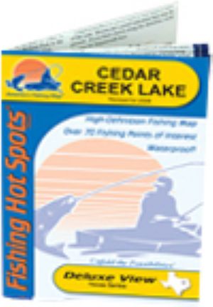 Cedar Creek Lake Fishing Map – Texas Map Store