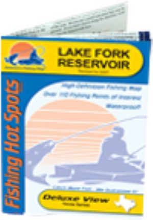 Lake Fork Reservoir, Texas Waterproof Map (Fishing Hot Spots) – Lake Maps