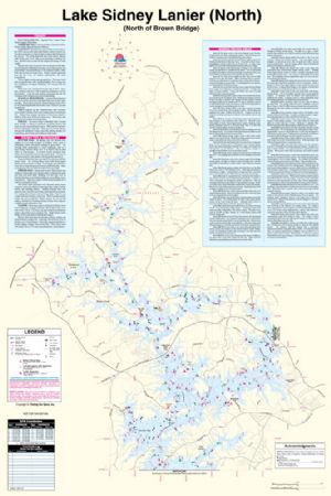 Lake Sidney Lanier, Georgia (North) Waterproof Map (Fishing Hot Spots) – Lake  Maps