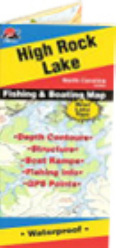 North Carolina High Rock Lake Fishing Hot Spots Map