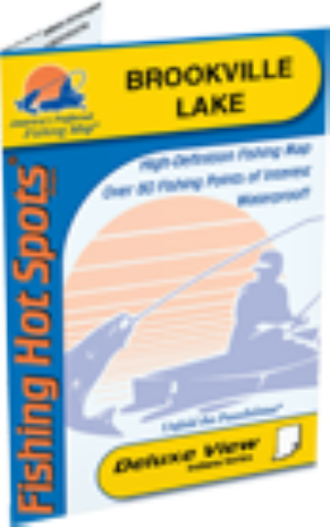 Brookville Lake, Indiana Waterproof Map (Fishing Hot Spots) – Lake Maps