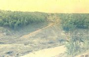 Smith Lake&nbsp;Smith Dam construction site Spring, 1958