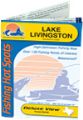 Lake Livingston, Texas Waterproof Map (Fishing Hot Spots)