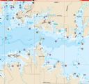 Crab Orchard Lake, Illinois Waterproof Map (Fishing Hot Spots)