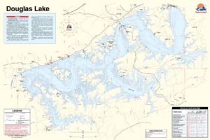 Douglas Lake Tennessee Waterproof Map Fishing Hot Spots Lake Maps
