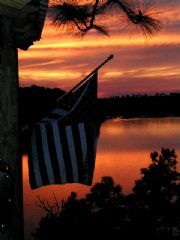 Lake Martin&nbsp;Flag at sunset....
