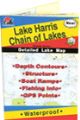 Lake Harris Chain of Lakes, Florida Waterproof Map (Fishing Hot Spots)
