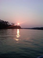 Lake Martin&nbsp;Sun going down on the lake