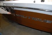 Logan Martin Lake&nbsp;Nautique lettering appearing as raised reflective lettering instead of stickers.