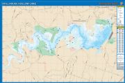 Stillhouse Hollow, Texas  Waterproof Map (Fishing Hot Spots)