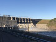 Lake Wedowee&nbsp;R.L. Harris Dam - Feb 24, 2019 - All flood gates open