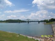 Douglas Lake&nbsp;Bridge at high water level