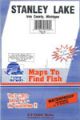 Stanley Lake, Michigan Waterproof Map (Fishing Hot Spots)