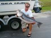 Lake Hartwell&nbsp;Phil Whitt with a trophy Striped Bass