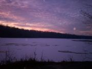 Patoka Lake&nbsp;Patoka lake winter sunset