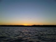 Lake Guntersville&nbsp;Beautiful sun with a flock of geese at sunset