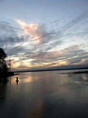 Lake Eufaula&nbsp;Boat Dock Sunset at Cool branch Park