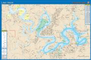 Lake Travis, Texas Waterproof Map (Fishing Hot Spots)