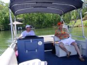 Lake Martin&nbsp;Dennis Godfrey and Bob Pope heading out to enjoy the first warm day on the lake.
