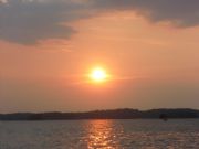 Lake Martin&nbsp;sun set on lake martin