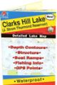 Clarks Hill Lake (J. Strom Thurmond Reservoir), Georgia/South Carolina Waterproof Map (Fishing Hot Spots)