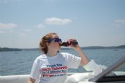Lake Martin&nbsp;drinking Dr.P on the best lake in the WORLD!