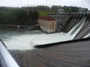 Lake Martin&nbsp;Churning waters below dam