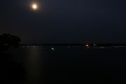 Wheeler Lake&nbsp;Full Moon over Wheeler Lake and Bay Hill Marina's Fireworks Show