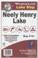 Neely Henry Lake, Alabama Waterproof Map (Kingfisher)