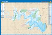 Canyon, Texas  Waterproof Map (Fishing Hot Spots)