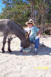 Lake Martin&nbsp;Donkey and Patti Winter 04-Goat Island