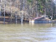 Logan Martin Lake Near entrance to Rabbit Branch.  Boathouse is at least 30 years old.  
