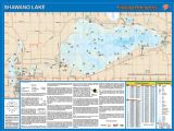 Shawano Lake (Shawano County), Wisconsin  Waterproof Map (Fishing Hot Spots)
