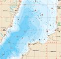 Mullett and Burt Lakes, Michigan Waterproof Map (Fishing Hot Spots)